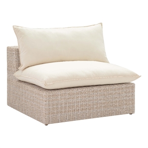 tov furniture cali natural wicker outdoor upholstered armless chair