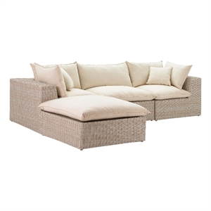 tov furniture cali natural wicker outdoor modular sectional