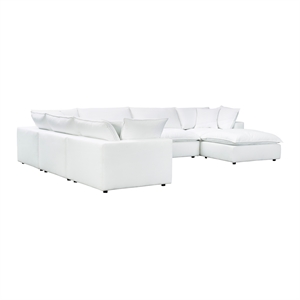 tov furniture cali pearl modular upholstered large chaise sectional