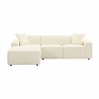 TOV Furniture Olafur Cream Linen Upholstered Sectional - LAF