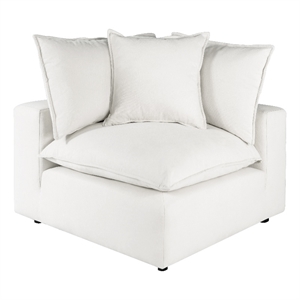 tov furniture cali pearl upholstered corner chair