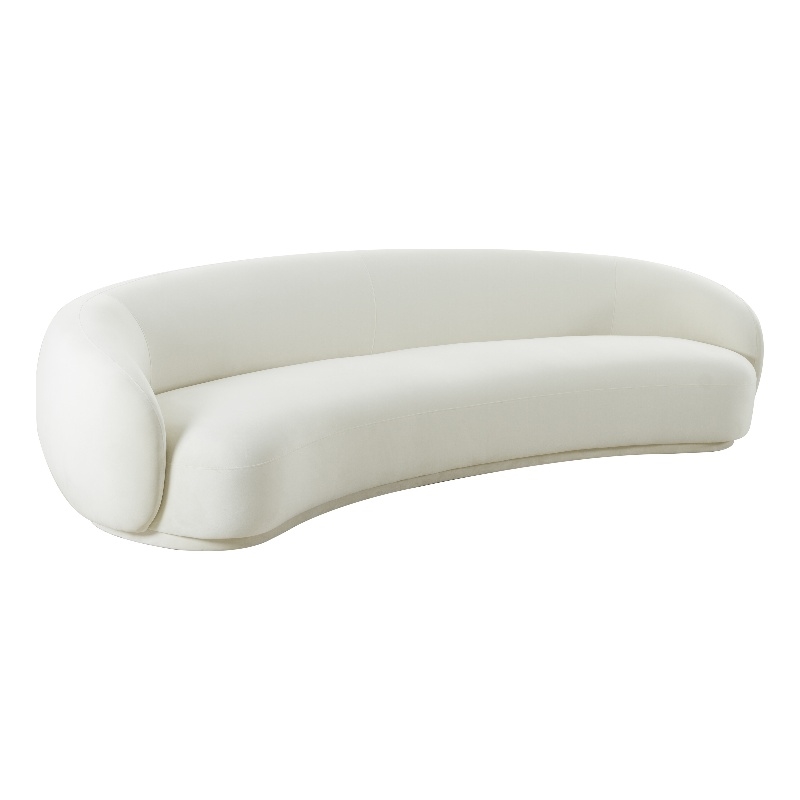 TOV Furniture Cream Velvet Upholstered120