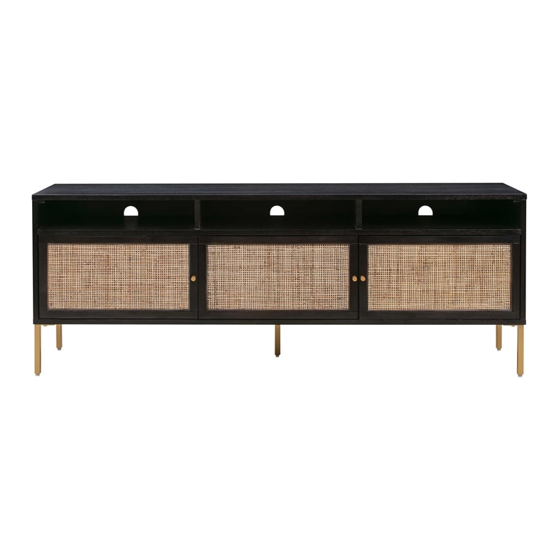 TOV Furniture Sierra Noir Black Wooden Media Console