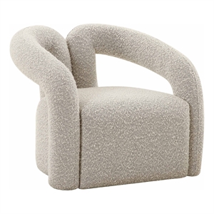 tov furniture jenn speckled gray boucle accent chair