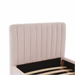 TOV Furniture Angela Blush Velvet Trundle Bed in Twin Size