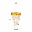 Butterfly Iron Gold Chandelier
