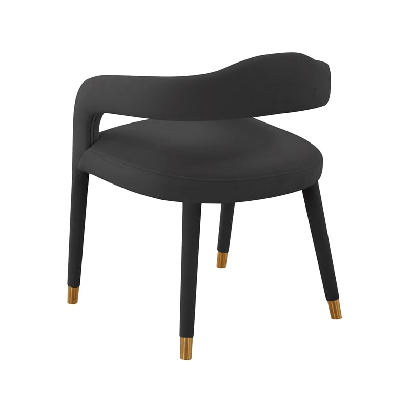 TOV Furniture Lucia Black Velvet Dining Chair