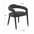 TOV Furniture Lucia Black Velvet Dining Chair
