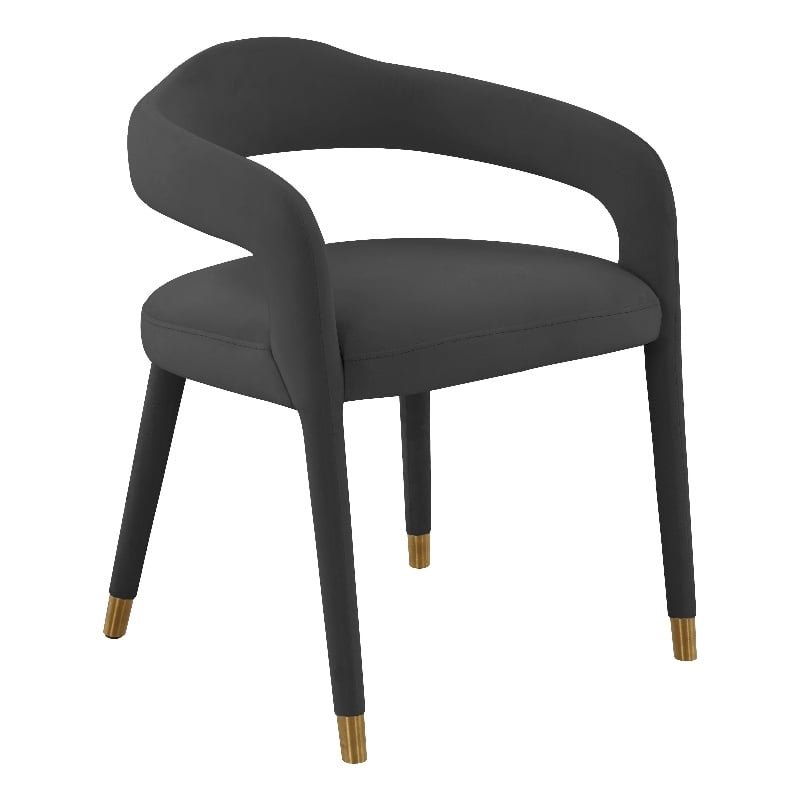 TOV Furniture Lucia Black Velvet Dining Chair