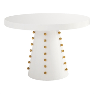 tov furniture janice white lacquer dinette table