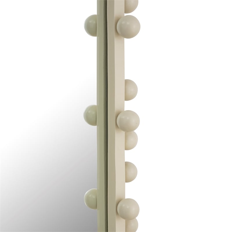 TOV Furniture Bubbles Ivory Large Oval Wall Mirror