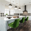TOV Furniture Beatrix Green Velvet Bar Stool - Gold Legs