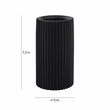 TOV Furniture Jenna Black Concrete Table Vase