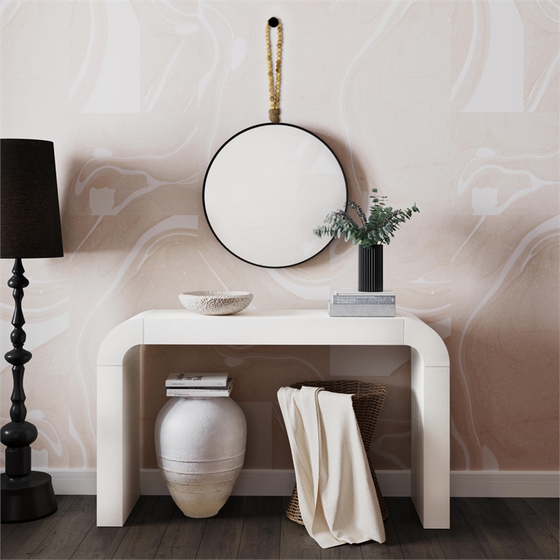 TOV Furniture Jenna Black Concrete Table Vase