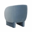 TOV Furniture Kiki Transitional Velvet Accent Chair in Blue Stone