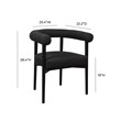 Spara Black Boucle Dining Chair