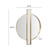 Carri Gold Round Wall Mirror