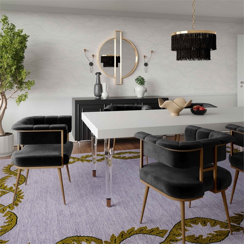 Carri Gold Round Wall Mirror