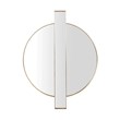 Carri Gold Round Wall Mirror