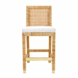 Amara Natural Rattan Veneer Counter Stool