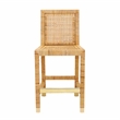 Amara Natural Rattan Veneer Counter Stool
