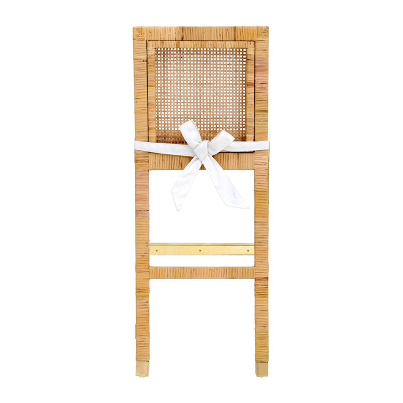 Amara Natural Rattan Veneer Counter Stool