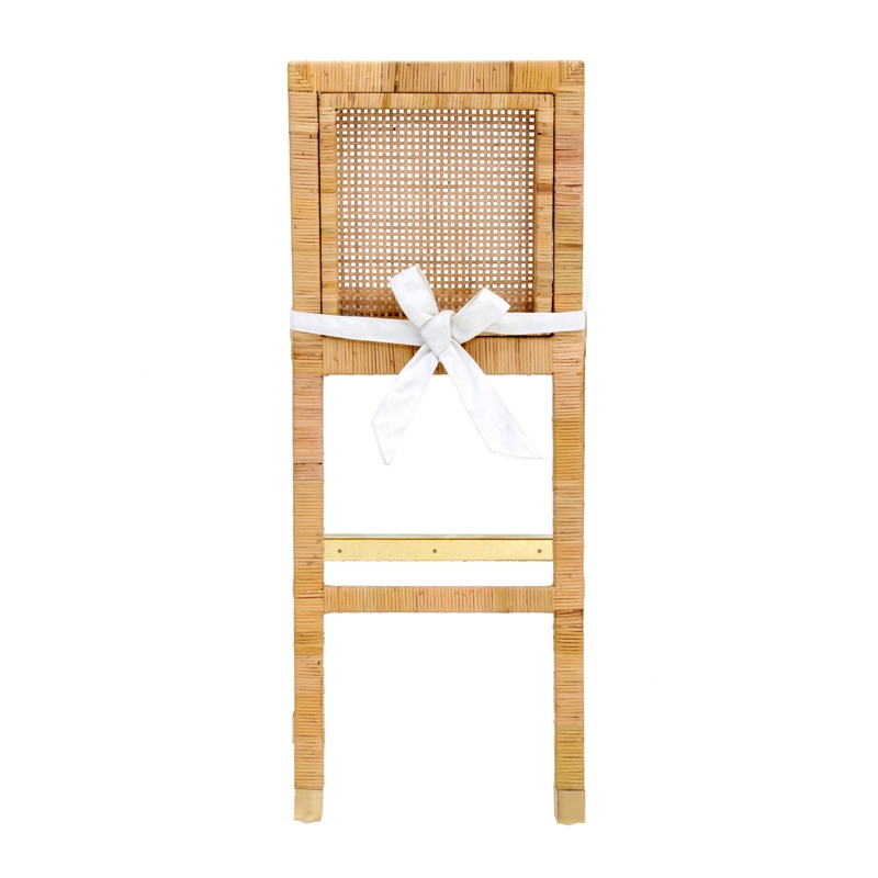 Amara Natural Rattan Bar Stool