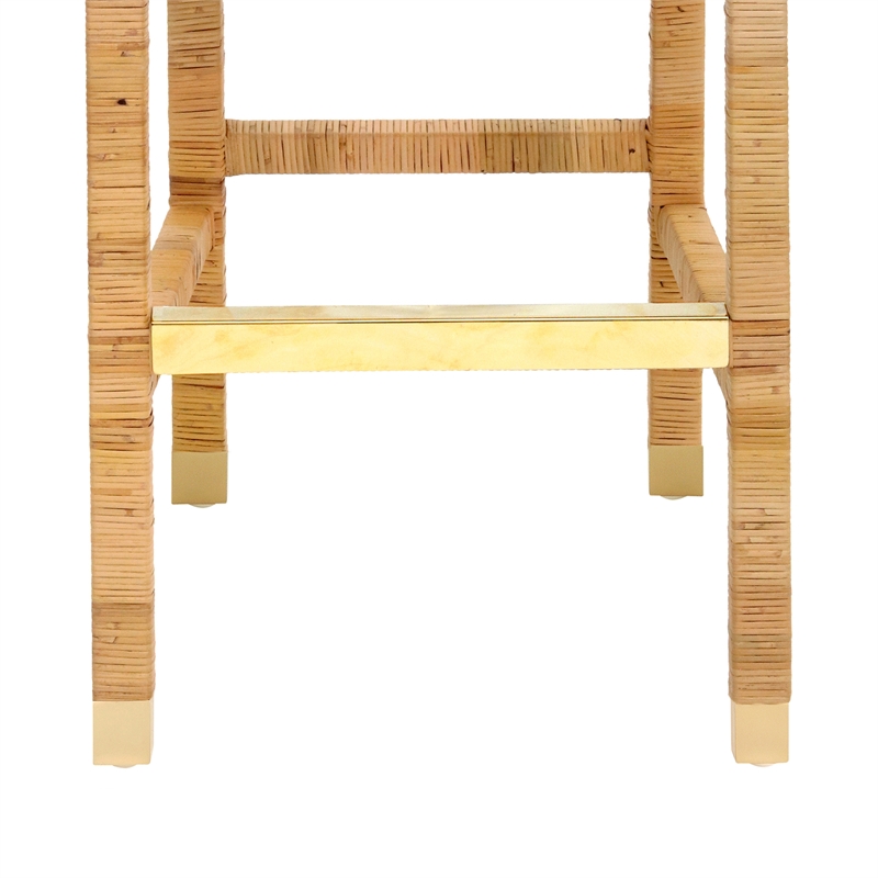 Amara Natural Rattan Bar Stool