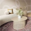 Pesky Eggnog Cream Iron Side Table