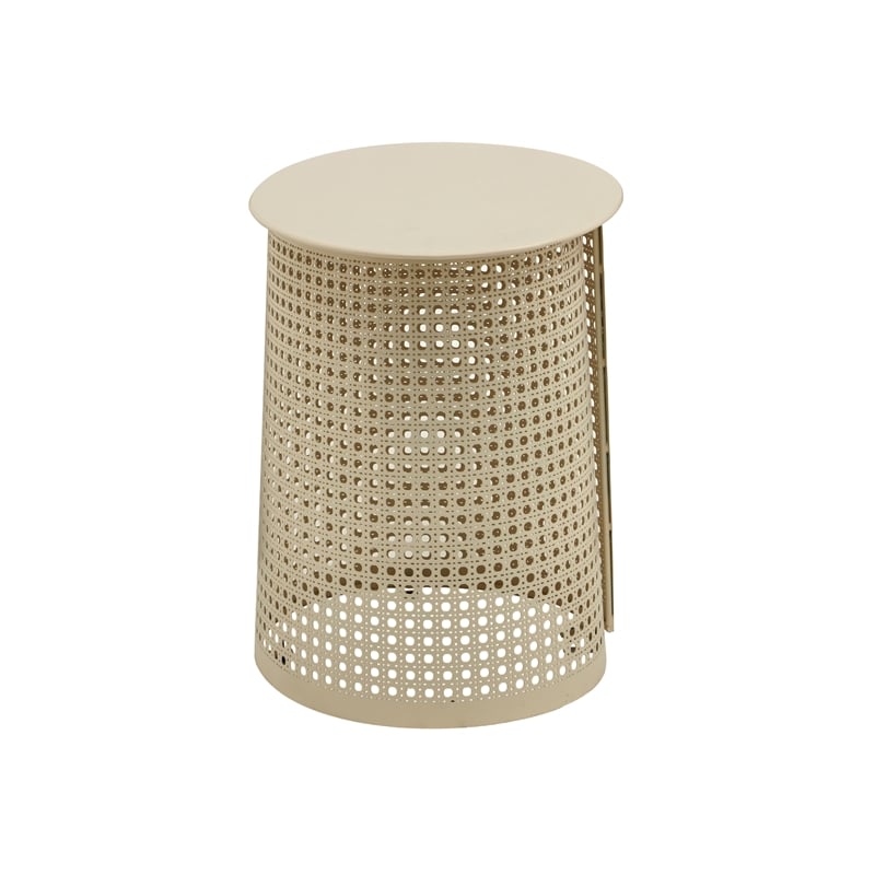 Pesky Eggnog Cream Iron Side Table