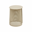 Pesky Eggnog Cream Iron Side Table
