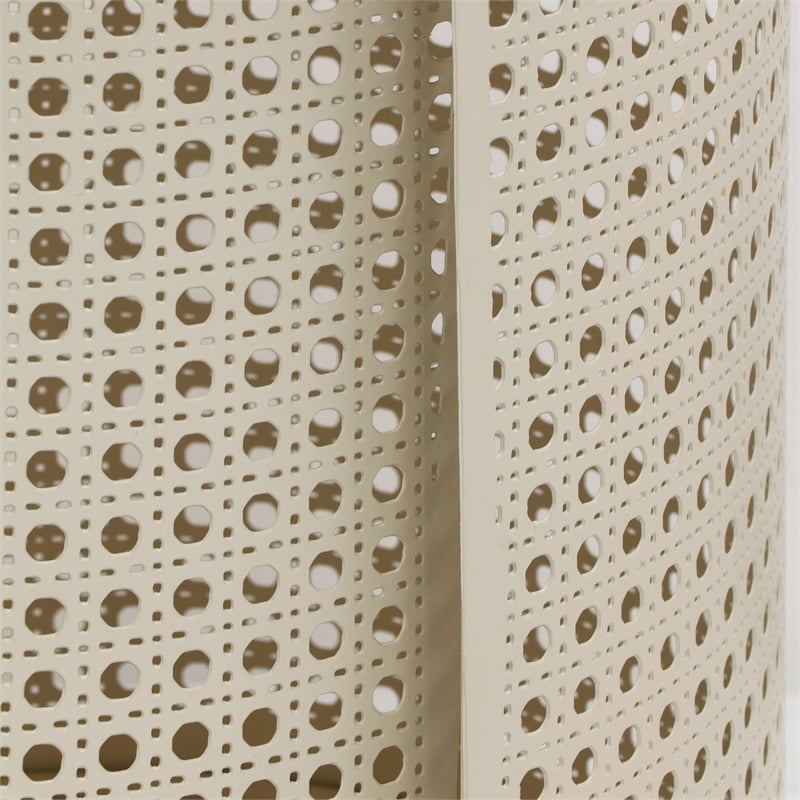 Pesky Eggnog Cream Iron Side Table