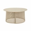 Pesky Eggnog Cream Iron Coffee Table