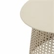Pesky Eggnog Cream Iron Coffee Table