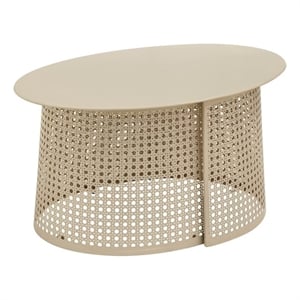 Pesky Eggnog Cream Iron Coffee Table