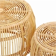 Azrina Natural Rattan Veneer Nesting Tables