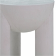 Morse White Wood Accent Table