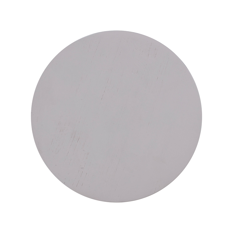 Morse White Wood Accent Table