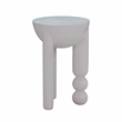 Morse White Wood Accent Table