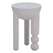 Morse White Wood Accent Table