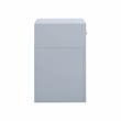 Suzie Pastel Blue & Rattan Nightstand