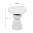 Lupita White Side Table