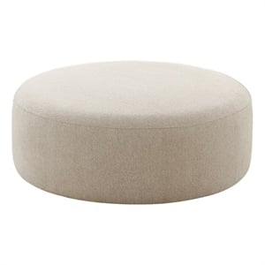 broohah beige upholstered ottoman