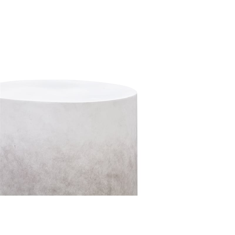 Sarana Gray Ombre Concrete Round Stool