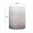 Sarana Gray Ombre Concrete Round Stool