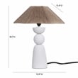 Shabby White Jute Rope Table Lamp