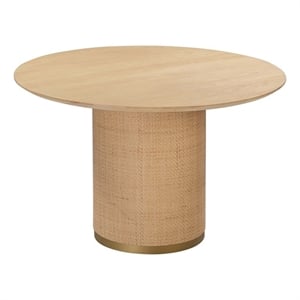 Akiba 49&quot Round Wood Dining Table
