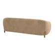 Lina Cafe Au Lait Brown Velvet Sofa by Inspire Me Home Decor