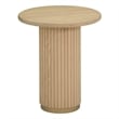 Chelsea Oak Wood Round Entry Table