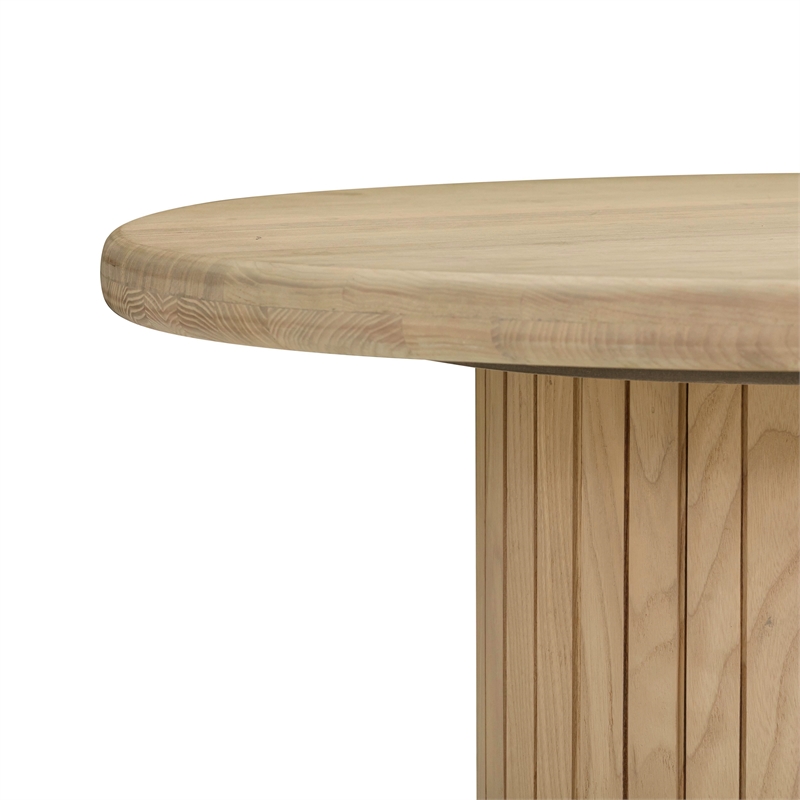 Chelsea Oak Wood Round Entry Table